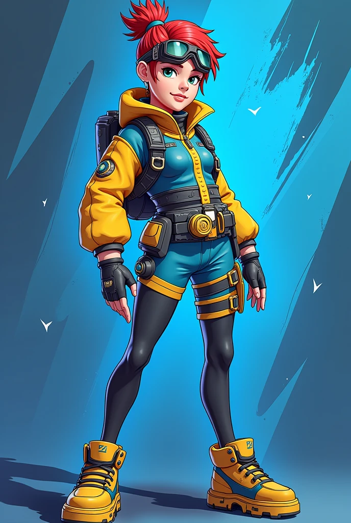 Crea una figura para imprimir y armar de wattson de apex Legends