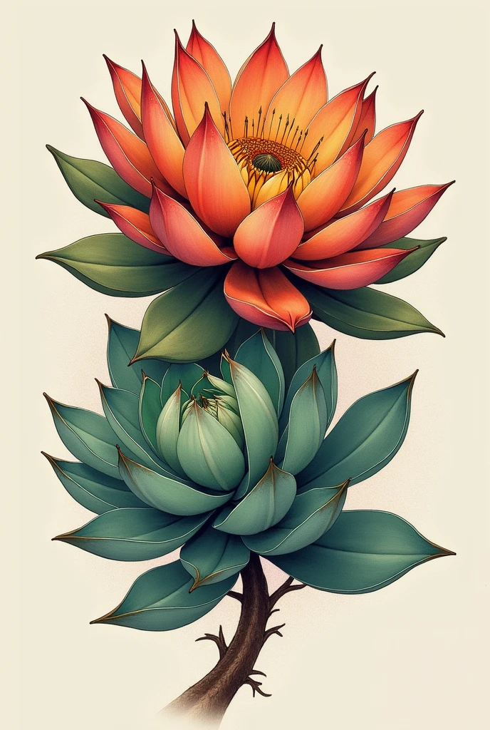 Succulent tattoo