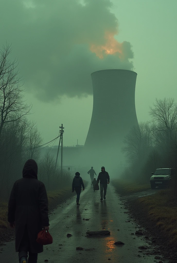 Create image of Chernobyl nuclear disaster