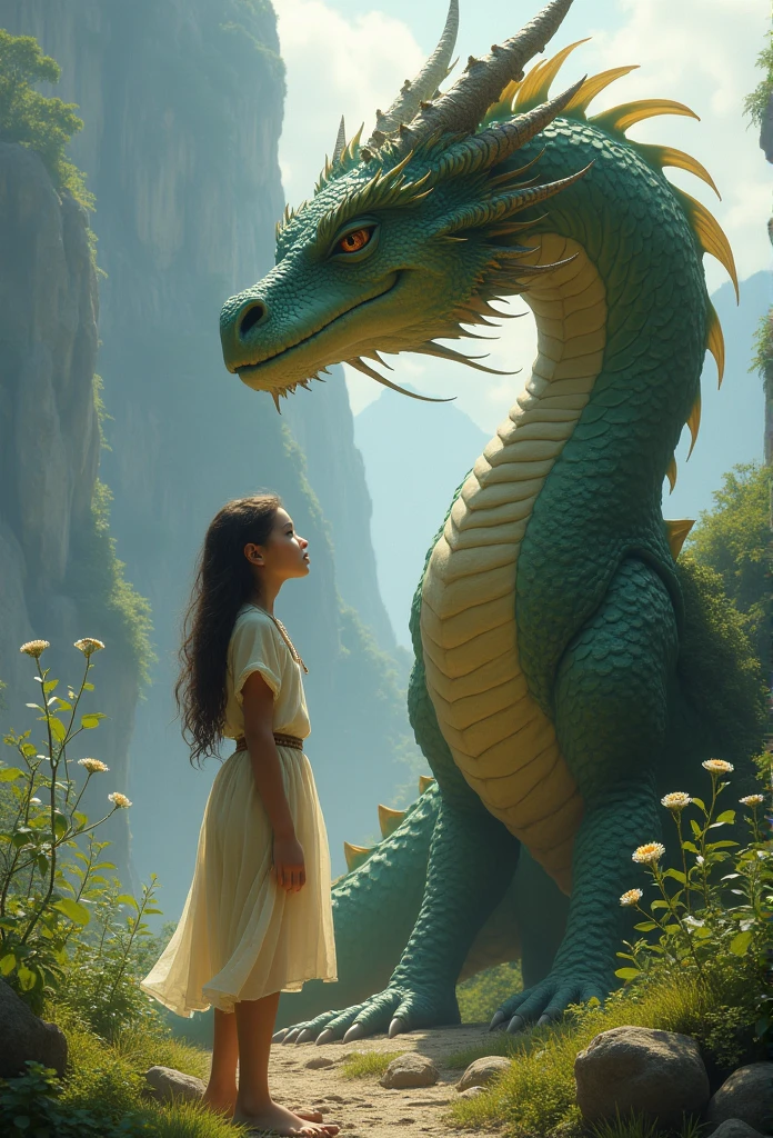 girl with dragon