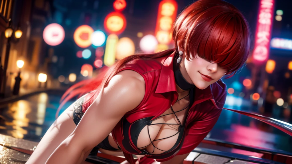 (at night), alone, in a video game scene, a background of a beautiful city during the day raining, standing at attention, red hair, pink clothes ((red hair)), 1 girl, alone, 20 years old, woman young, perfect and beautiful hands with perfect fingers, beautiful long legs, perfect legs, beautiful body, beautiful nose, beautiful character design, perfect face, looks at the viewer (focusing on the entire character), closed mouth, Light_Smile, official art, extremely detailed 8k CG wallpaper unit, perfect lighting, bright and colorful front lighting, glowing skin (masterpiece: 1.0), (best quality: 1.0), ultra high resolution, 4K, ultra detailed photography, 8K, HDR, high resolution, nonsense: 1.2, Kodak portra 400, film grain, blurred background, bokeh: 1.2, lens flare, (vibrant_color: 1.2), professional photography, (beautiful_face: 1.5), (narrow waist),
