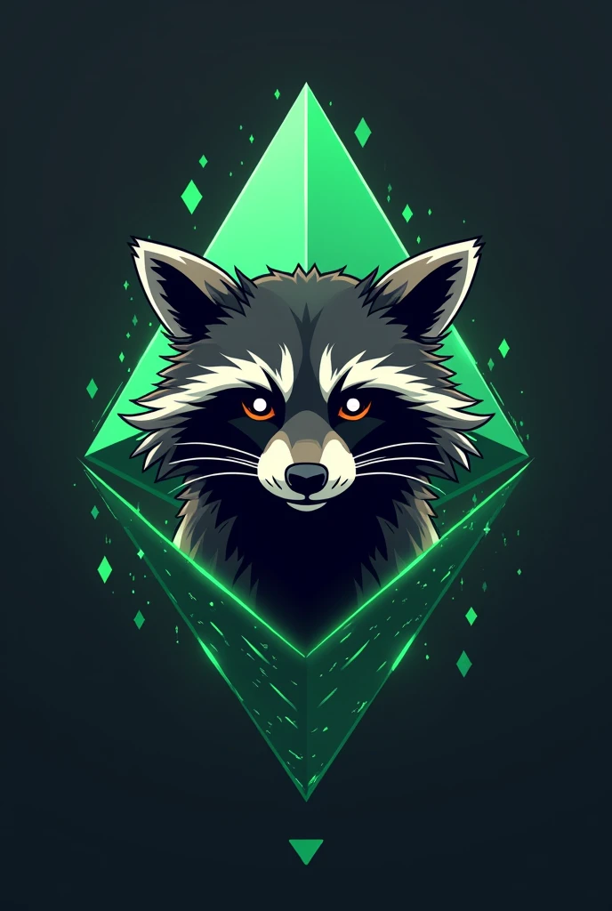 raccoon ethereum cryptocurrency logo