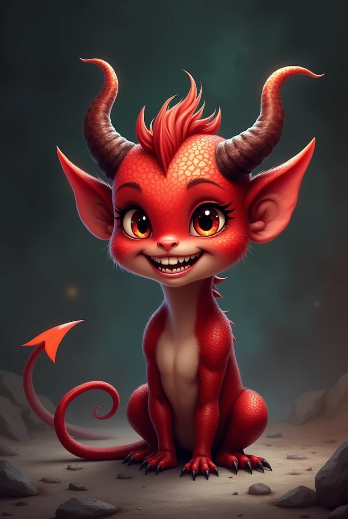 Create a little devil where it says Elio