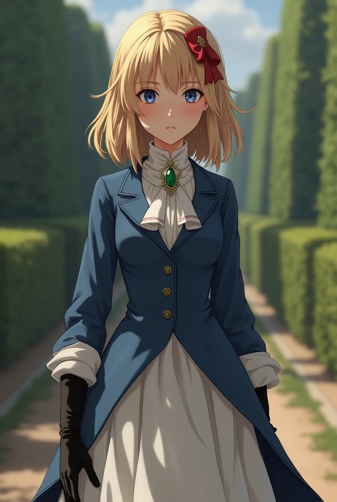 score_9, score_8_up, score_7_up, score_6_up, score_5_up, score_4_up, BREAK source_anime, 1girl, clothed, saber alter, indoors, potted plant, window, sunlight, by kasumi \(skchkko\), looking at viewer, serious, dutch angle, maid uniform, braid, double middle finger,