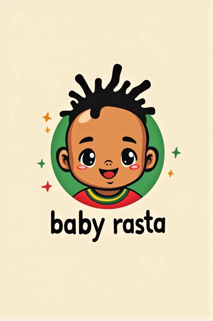 Team crest with a baby named baby rasta minimalist