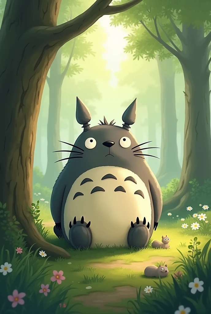 Please draw Totoro to soothe adults.。「