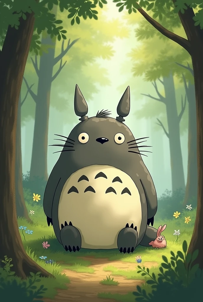 Please draw Totoro to soothe adults.。「