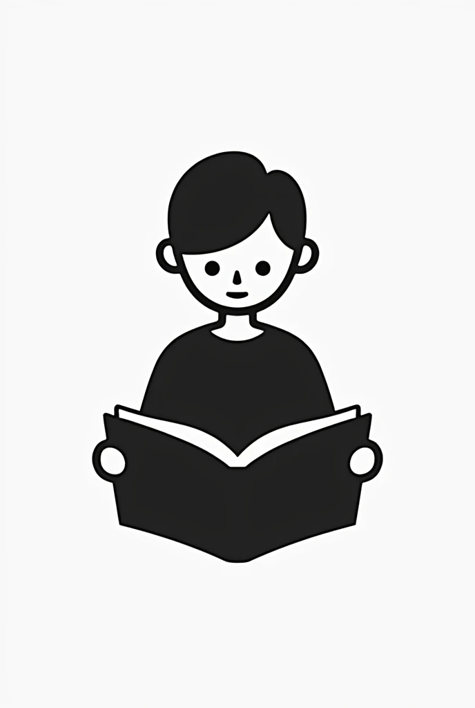 Black and white “Reading” symbol