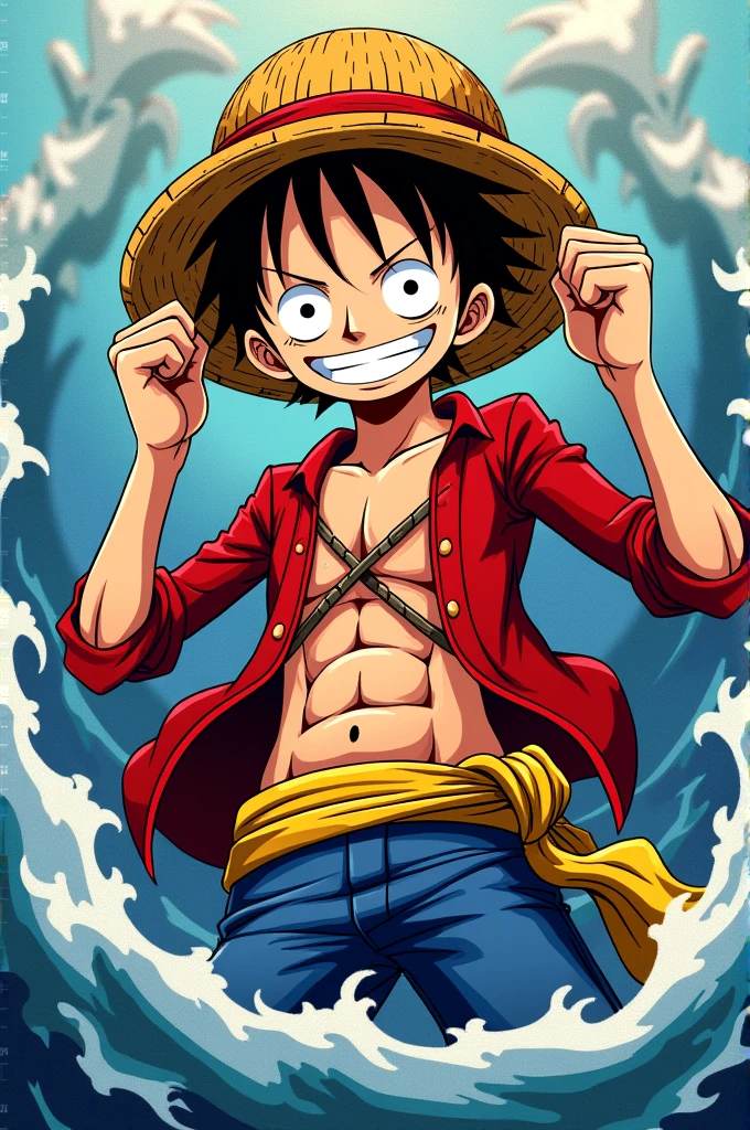 One peace luffy logo anime