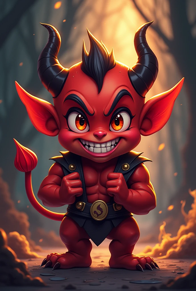 Create a little devil where it says you know who I give Lourdes
