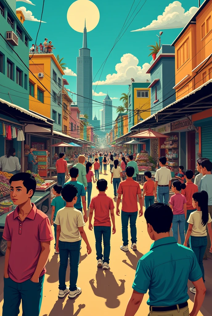 make an ai art not realistic about latest social issues here in Davao City Philippines