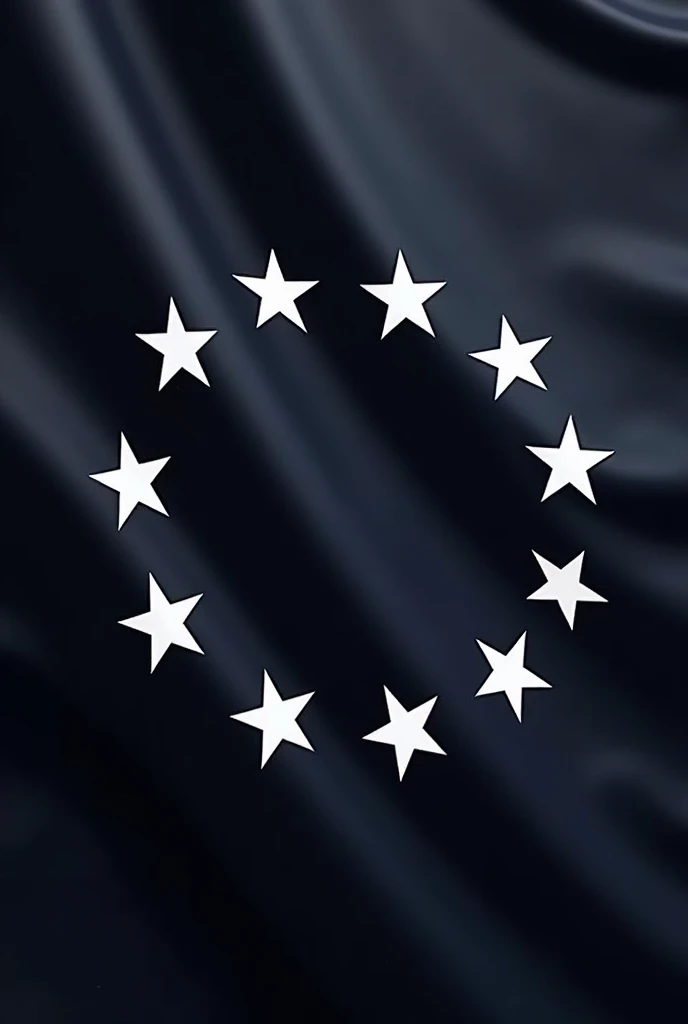 Create the flag of a new country called Unasul the flag has black colors, navy blue and 32 white stars
