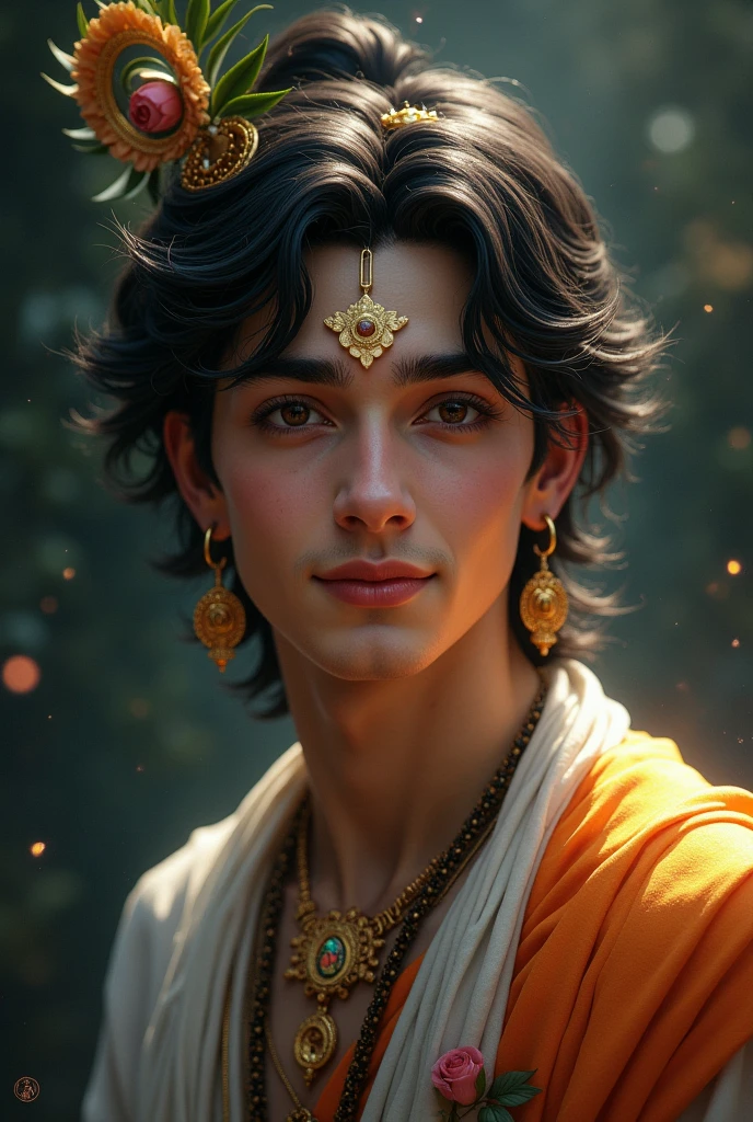 Create a lords krishna clothes are yellow