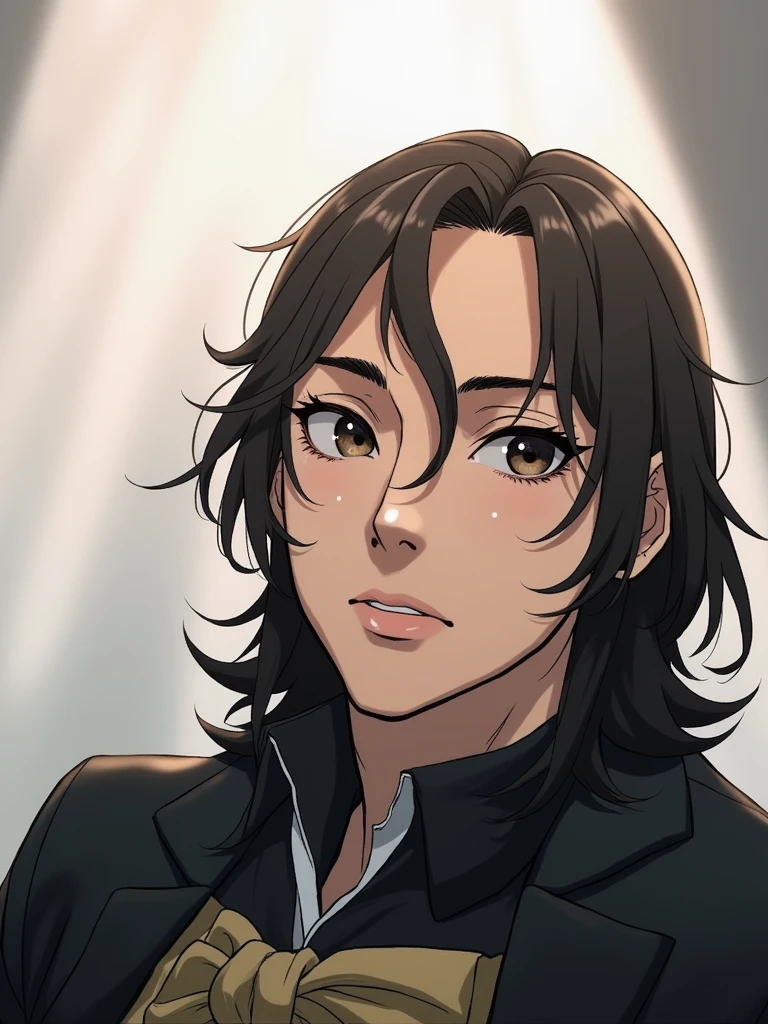 Man anime version shinigami dark young handsome 