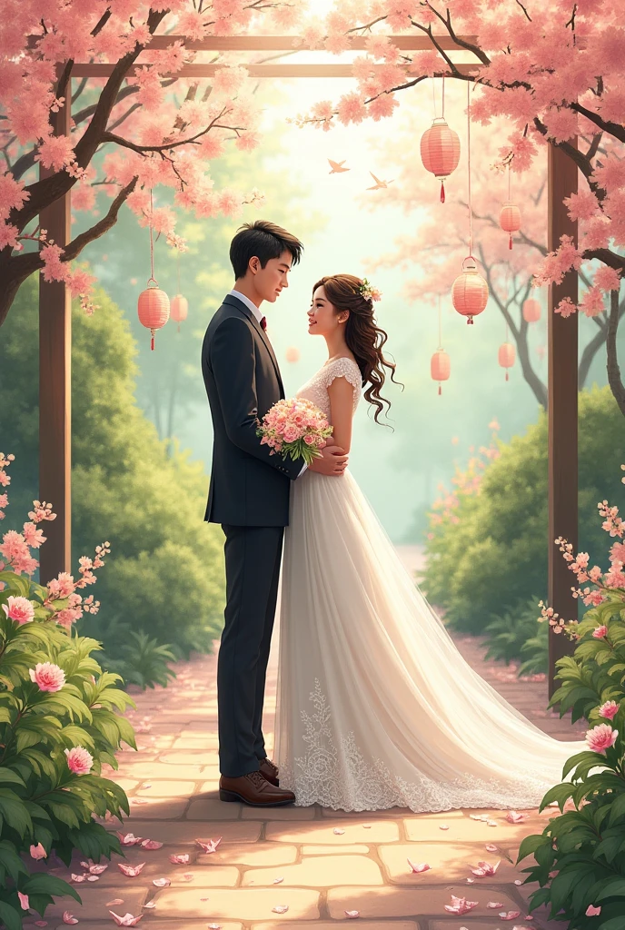 Draw what Mina and Takuma's wedding would be like