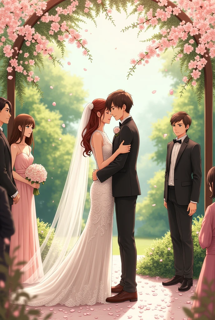 Draw what Mina and Takuma's wedding would be like, The manga Boku no Tsuma wa Kanjou ga