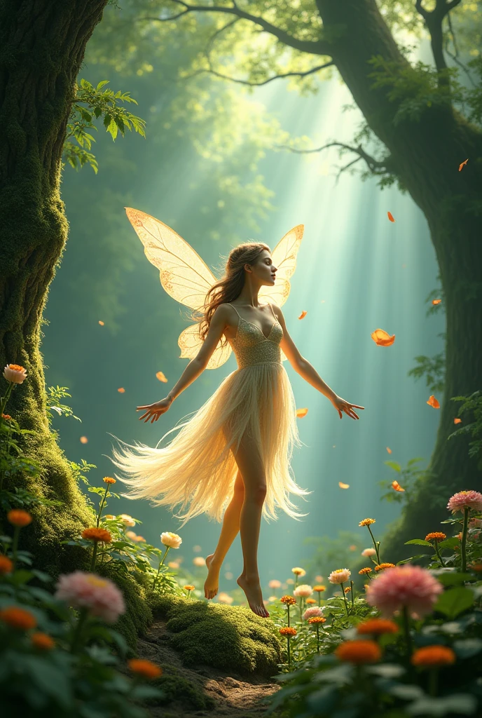 Fairy in the magical forest