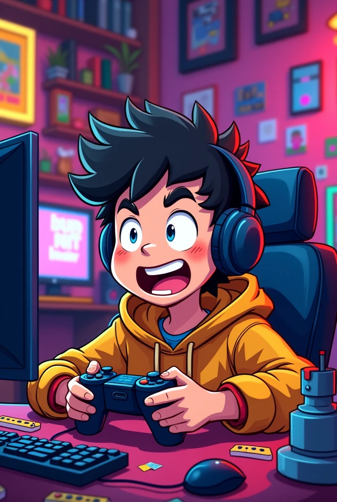 Gamer Cartoon