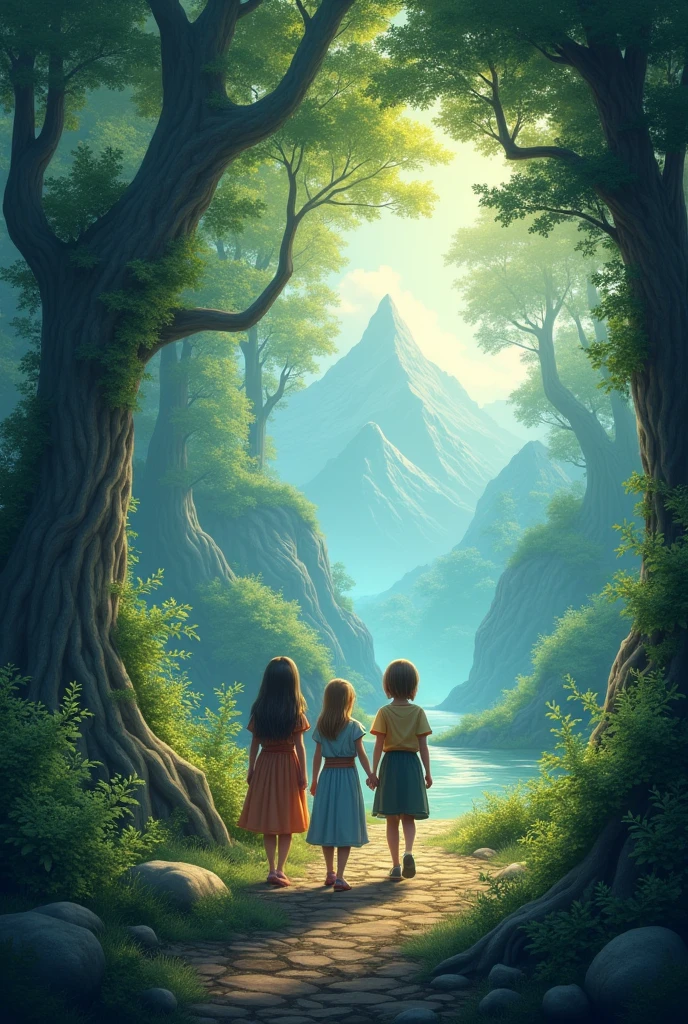 The Forest of Dreams In a corner of the world, surrounded by mysterious mountains and rivers that seemed to sing, The Forest of Dreams was located, a place shrouded in legends. It was said that this forest had the power to reveal the deepest secrets and that only those who passed its tests could understand its true meaning..
clara, Louis and Anna, three inseparable friends, They were determined to explore this magical forest, armed with their curiosity and courage, They went into the forest, Not knowing that each step brought them closer to a challenge that would change their lives and the lives of everyone in their community..