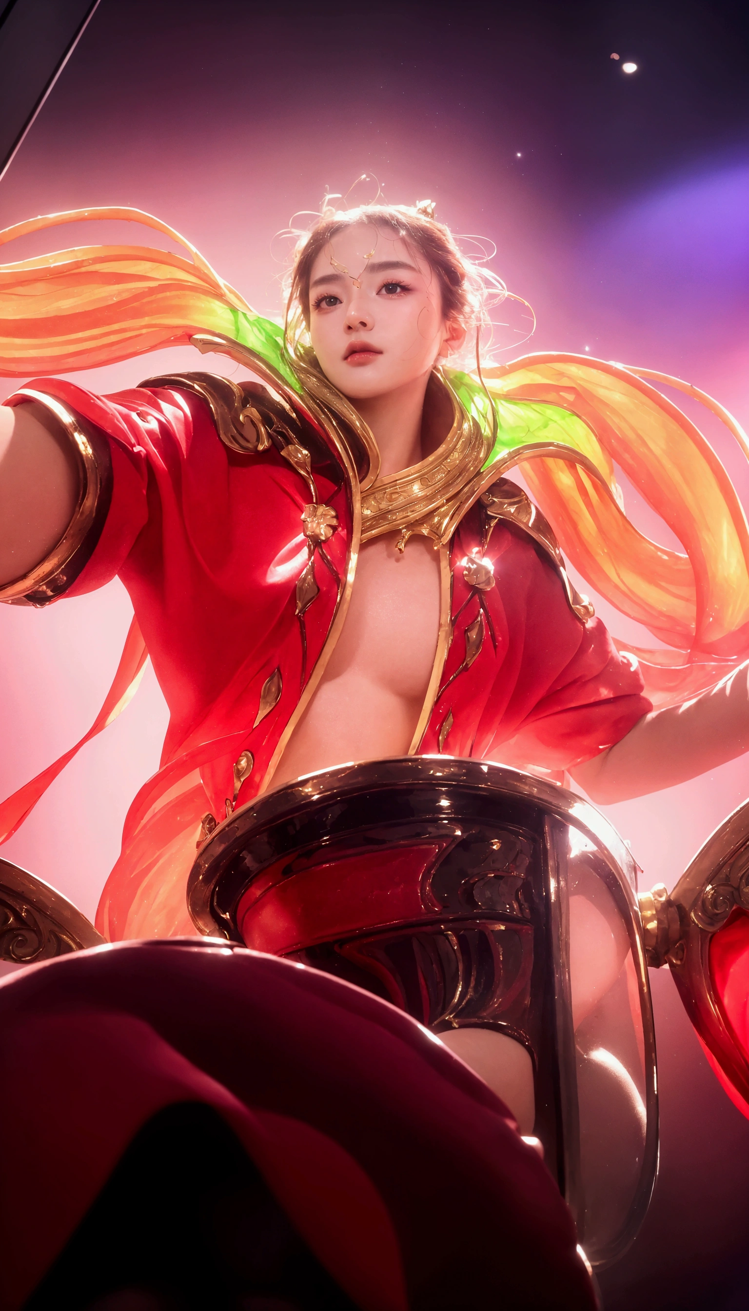 ((Best quality, 8k, masterpiece :1.3)), upper body, sharp focus :1.2, Beautiful woman with perfect figure, Highly detailed facial and skin texture, Detailed eyes, Double evelids, Interior view, ferpect lighting, Glowing skin.