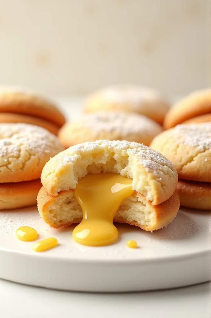 Could you give me a picture of some vanilla filled cookies and the vanilla is leaking out?