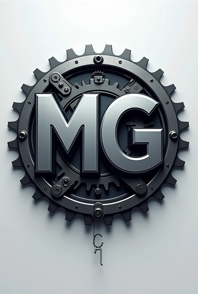 Create a mechanical engineering themed logo with the initials MGG corporation
