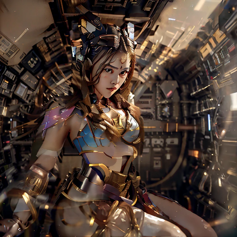 1 girl, Dopamine Color Matching, Double Diamond, white theme, Luxurious fabrics, dither, far-reaching, She is fused with futuristic Gundam mecha, Gundam style, with headgear, with v-fin , visible cleavage, visible stomach, visible waist,, visible thighs, armored shoulders,armored under arms, armored under legs,
1
arafed woman sitting in a cockpit of a plane looking at the camera, pilot girl, cute pilot girl, in cockpit, taken in 2 0 2 0, gemma chen, 🕹️ 😎 🚬, with people inside piloting it, luminous cockpit, wenfei ye, 🕹️ 😎 🔫 🤖 🚬
6(((Beautifully))) Openwork pantyhose, High quality details, flow, Dynamic, (1 female), Bright Eyes, Refresh, Attractive front and back, Silk texture, High-quality texture, huge bubbles, Soft Light, Full of reality, At this moment the girl is in a fantasy world.Taiwanese girl 1 beautiful appearance