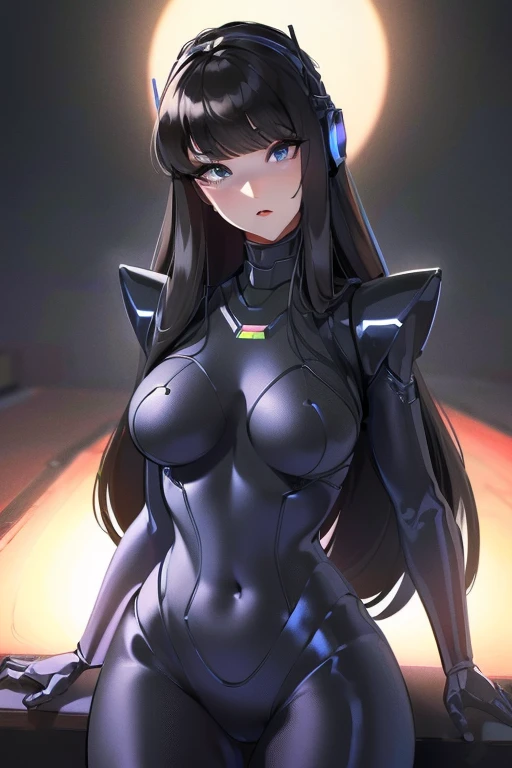(high quality,Very detailed:1.37, High resolution), Woman, (mature:2.0), (Sakaki Yumiko:1.5), (very long hair:1.5), (dark purple hair:2.5), purple eyes, huge breasts, tuxedo, necktie, (sunglasses:1.5), (pants:1.5), (wetting herself:1.5), standing, (arms crossed:1.5), (embarrassed:1.5), (humiliation:1.5), (constricted pupils:1.5), (sweating:1.5), shaking, (trembling:1.5), (blushing:1.5), Meticulous details, (extremely detailed eys:1.37), space station, interior, science fiction, futuristic