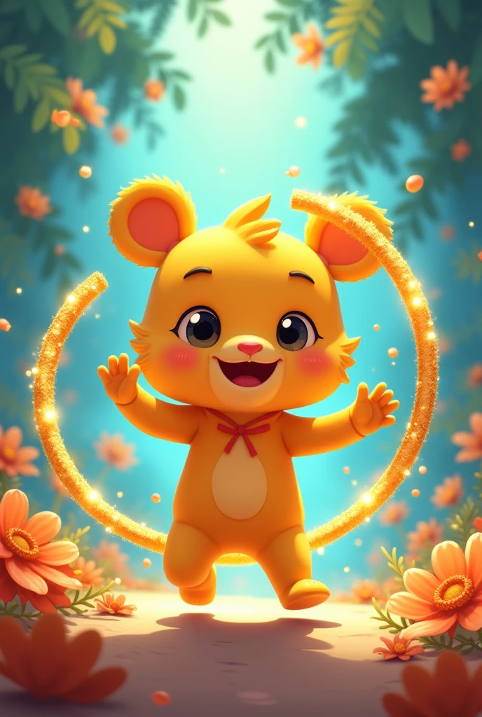 Fufu waving the golden hoop