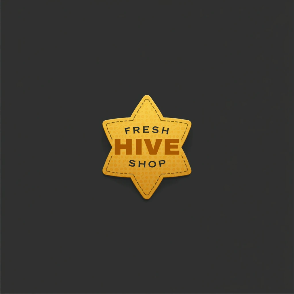 create a logo for my online store with the name Fresh Hive shop, a logo that inspires confidence and makes people want to buy and with colors like gray, black and yellow 

