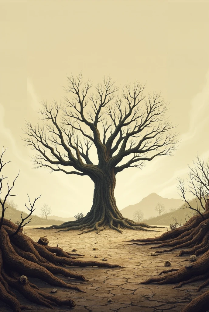 Drought,dry land,tree logging