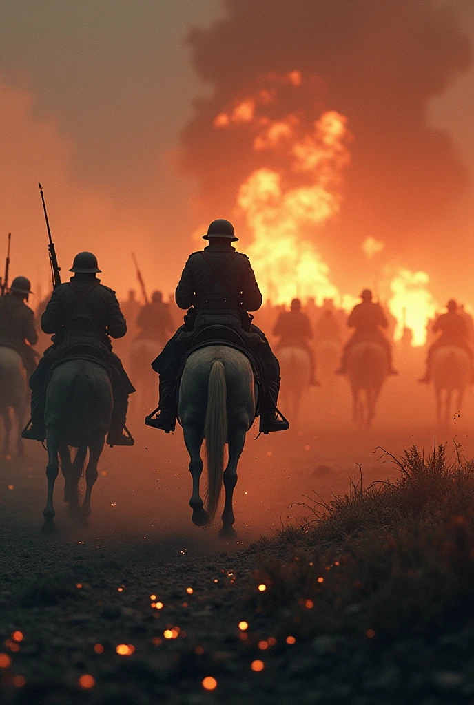 You'll take my life, but I'll take yours too
You'll fire your musket, but I'll run you through
So when you're waiting for the next attack
You'd better stand, there's no turning back
The bugle sounds, the charge begins
But on this battlefield, no one wins
The smell of acrid smoke and horses' breath
As I plunge on into certain death
The horse, he sweats with fear, we break to run
The mighty roar of the Russian guns
And as we race towards the human wall
The screams of pain as my comrades fall
We hurdle bodies that lay on the ground
And the Russians fire another round
We get so near, yet so far away
We won't live to fight another day
We get so close, near enough to fight
When a Russian gets me in his sights
He pulls the trigger and I feel the blow
A burst of rounds take my horse below
And as I lay there gazing at the sky
My body's numb and my throat is dry
And as I lay forgotten and alone
Without a tear, I draw my parting groa