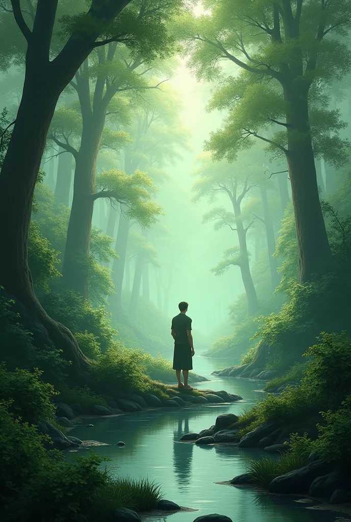 Loneliness, nature, plants, water, or natural non living elements