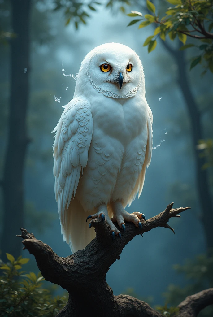 White storytelling owl