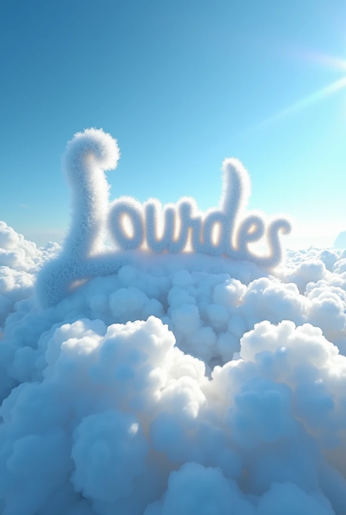 Create clouds form the name lourdes