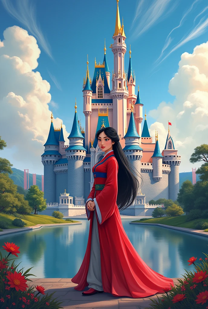 Disney Castle with Mulan