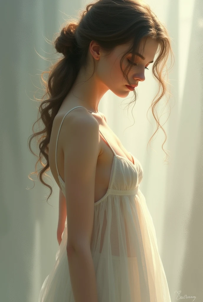 A nude girl