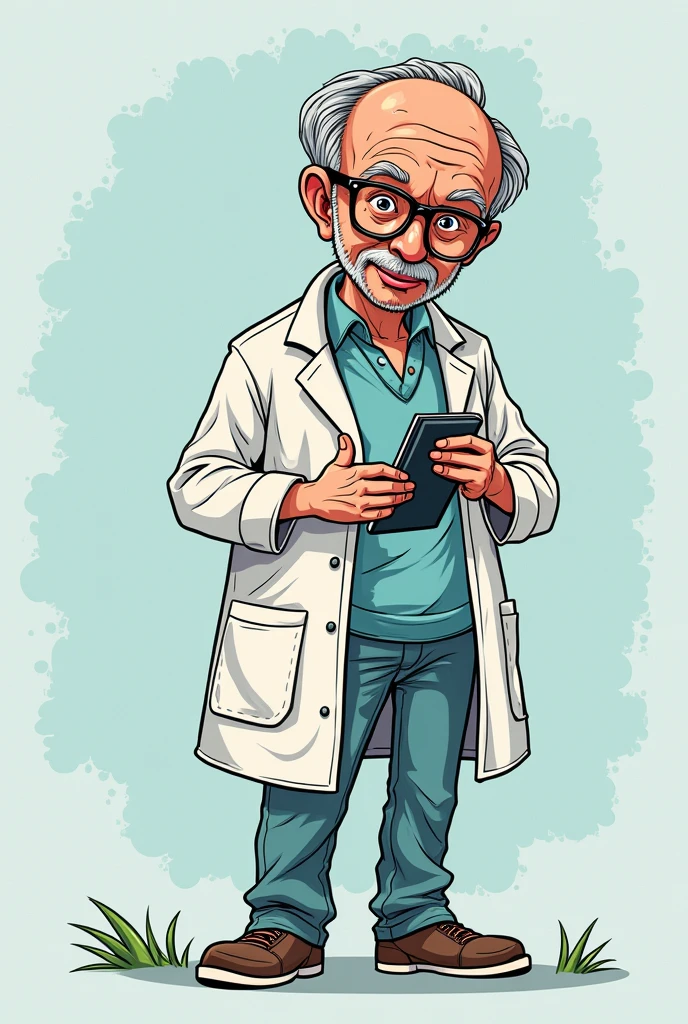 Cartoon about pathology for notebook cover