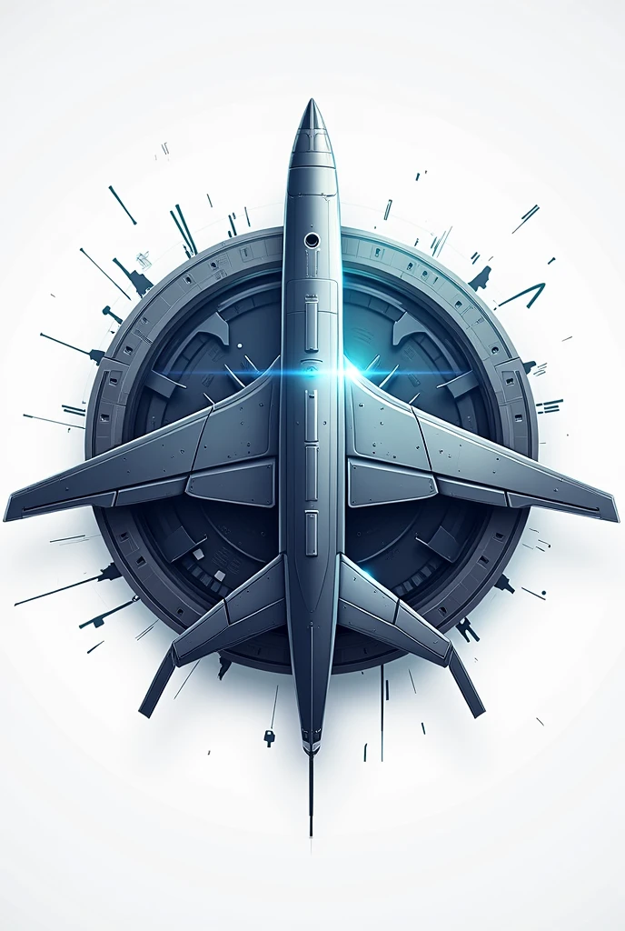 Create an aerospace mechanical engineering themed logo with the initials EMM