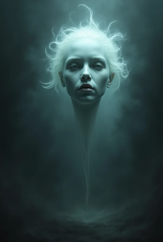 **Face of the Dakani in Mirror**: The reflection of the Dakani in the mirror—an eerie woman with pale skin, hollow eyes, and wild hair, reaching out with bony fingers in cartoon