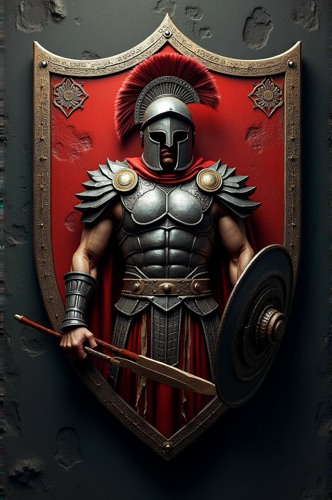 Make me a football shield and make its name Los Espartanos and have a Spartan on it