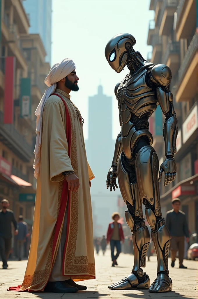 Iran man and spider man robot