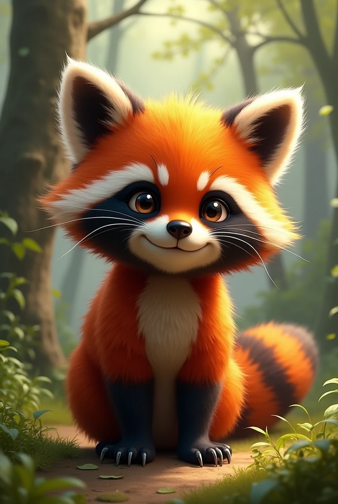 red raccoon

