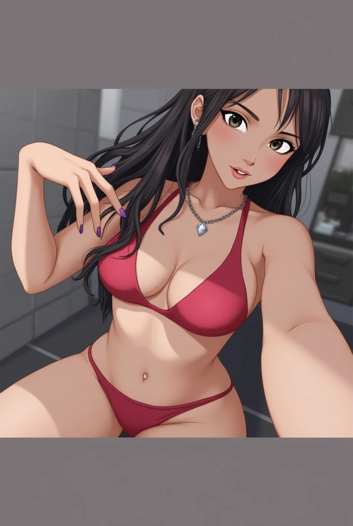 1 Instagram girl dark brown hair