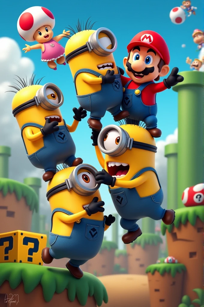 Minions y Mario Bros