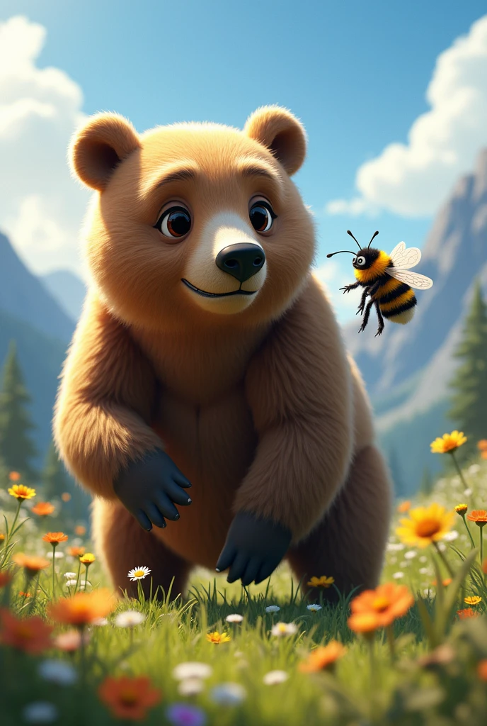 Bear and bumblebee 