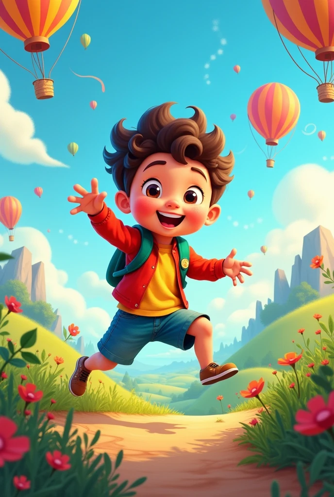 YouTube banner for a children's channel called The Incredible Adventures of Joca, It needs to be something happy