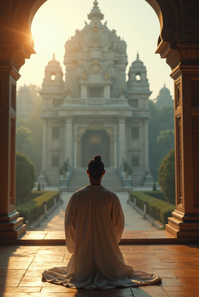 Cristiano
Ronaldo pray at the Hindu temple