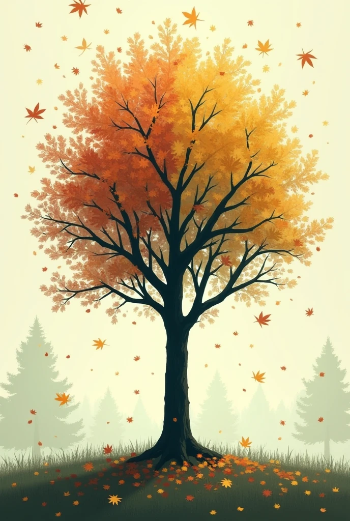 Create a tree by losing leaves