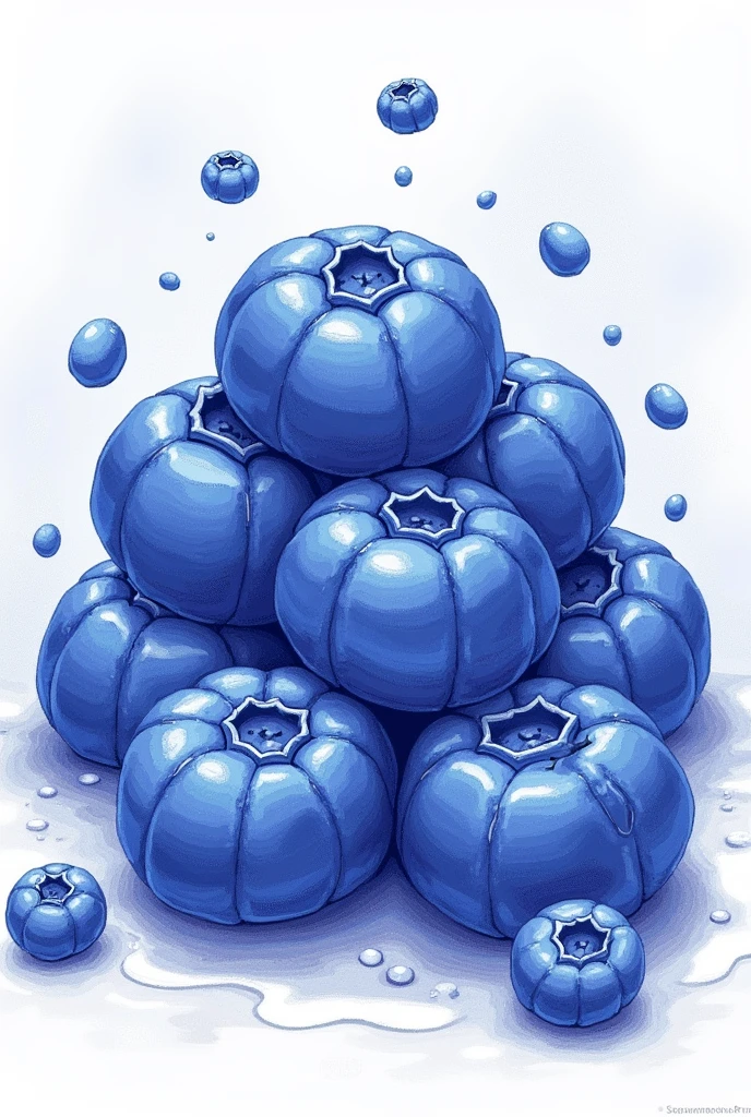 Blueberry Gummies Coloring Page